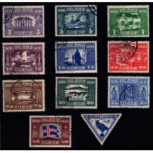 Altingets 1000-års jubilæum - AFA 125-34 og 140 -  Stemplet.